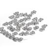 20-50Pcs Love Heart Spacer Beads Antique Metal Gold Cone Pattern Spacer Beads Tibetan Silver Color Beads For Jewelry Making