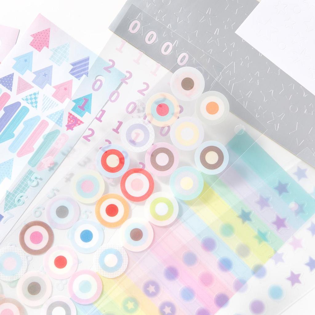 Xin Mo Korean Style Sticker Book: DIY Journal, Key Markers, Decoration Material