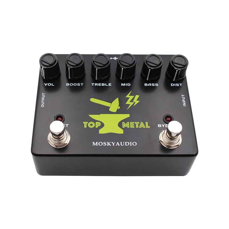 Guitar Effects Heavy Metal Boost Guitar Pedal To Metal Effects Stompbox with 3 Band EQ Mid Focus Electric Guitar Effects Pedal