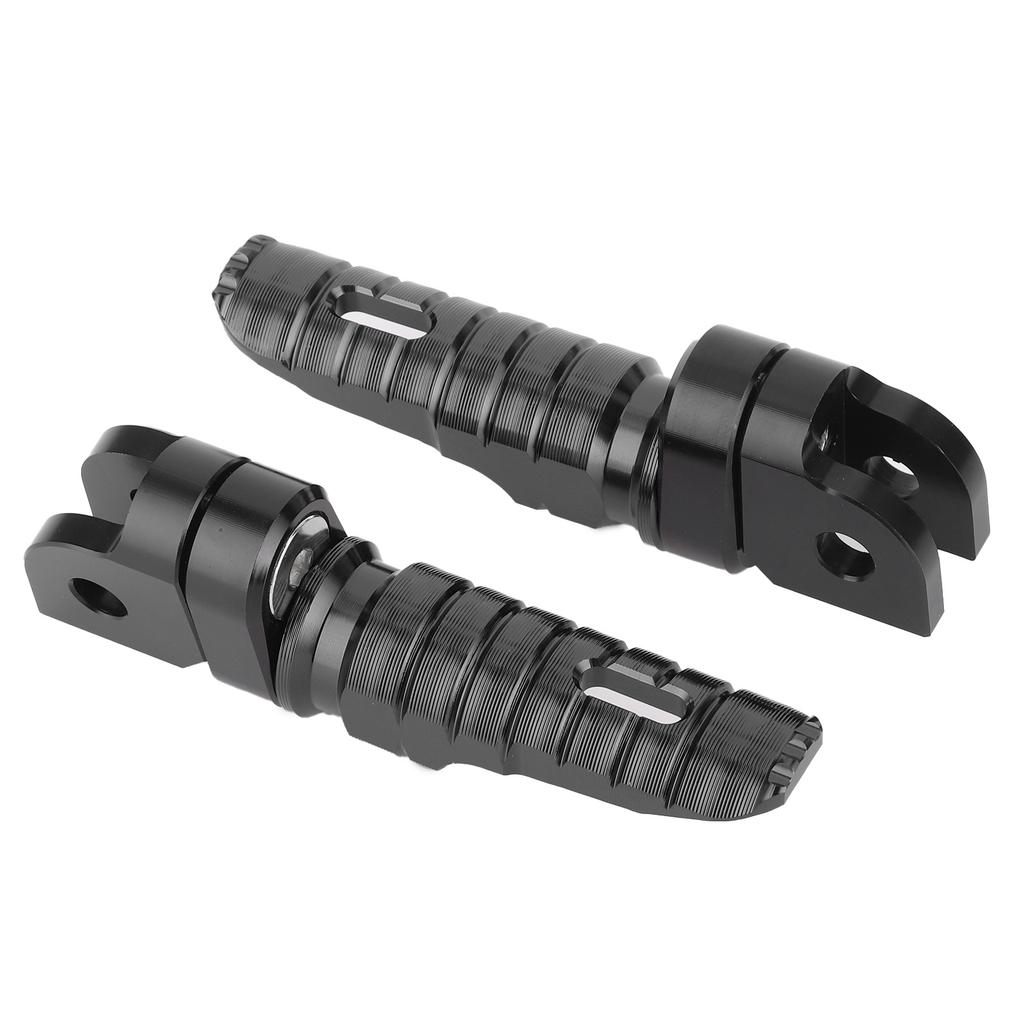 Pair of Front Foot Pegs Pedals Motorcycle Modification Fit for Honda CB125R CB300R CB1300SF CB600FBlack