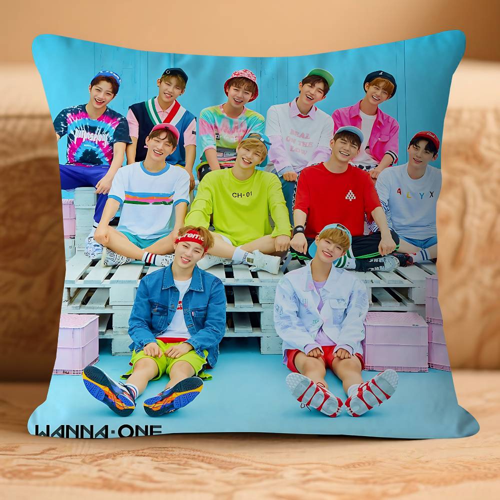 Kpop W-Wan-na One Pillow Anime Pillow Sofa Bed Head Pillow Cover Cushion Cover 45x45 Cm Fashion