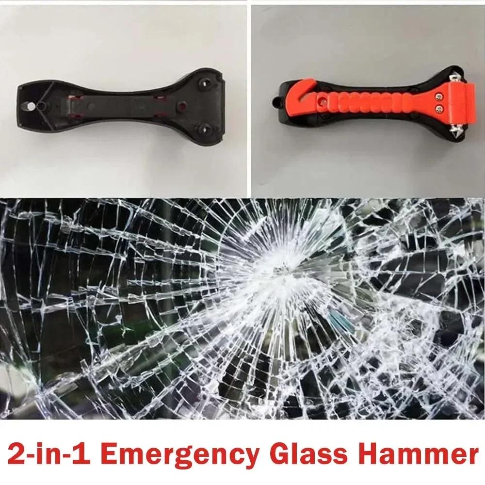 Car Safety Hammer Emergency Escape Tool Mini Stainless Steel Window Breaker Life Saving Hammer for Bus Vehicle Self Rescue Amagi