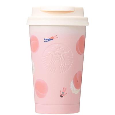 STARBUCKS Starbucks Edelstahl TOGO Logo Tumbler Peach Full Paradise 355ml Rosa Edelstahl Becherform Blassrosa Farbverlauf Pfirsich Vakuum Doppel