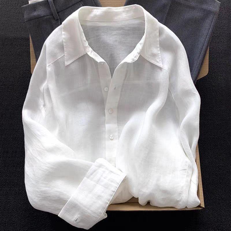 Elegant Purple Women's Shirt - Stylish, Lightweight, Relaxed Fit, Sun Protection