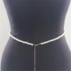 Female Body Chain Choker Jewelry Artificial Pearls Chain Formal Event Chest Chain