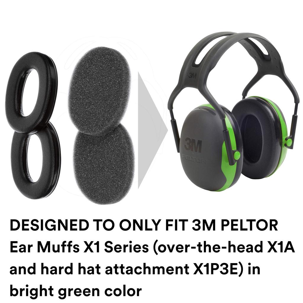 3M PELTOR Earmuff Hygiene Replacement Kit HYX1 for X1 Series Ear Cushions and Foam Inserts Sealing Rings