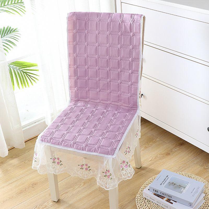 Lace Wave Lace Chair Cover Thickened Dining Table Seat  Cushion European Style Large Flower Table Cloth Integrated Chair Mat