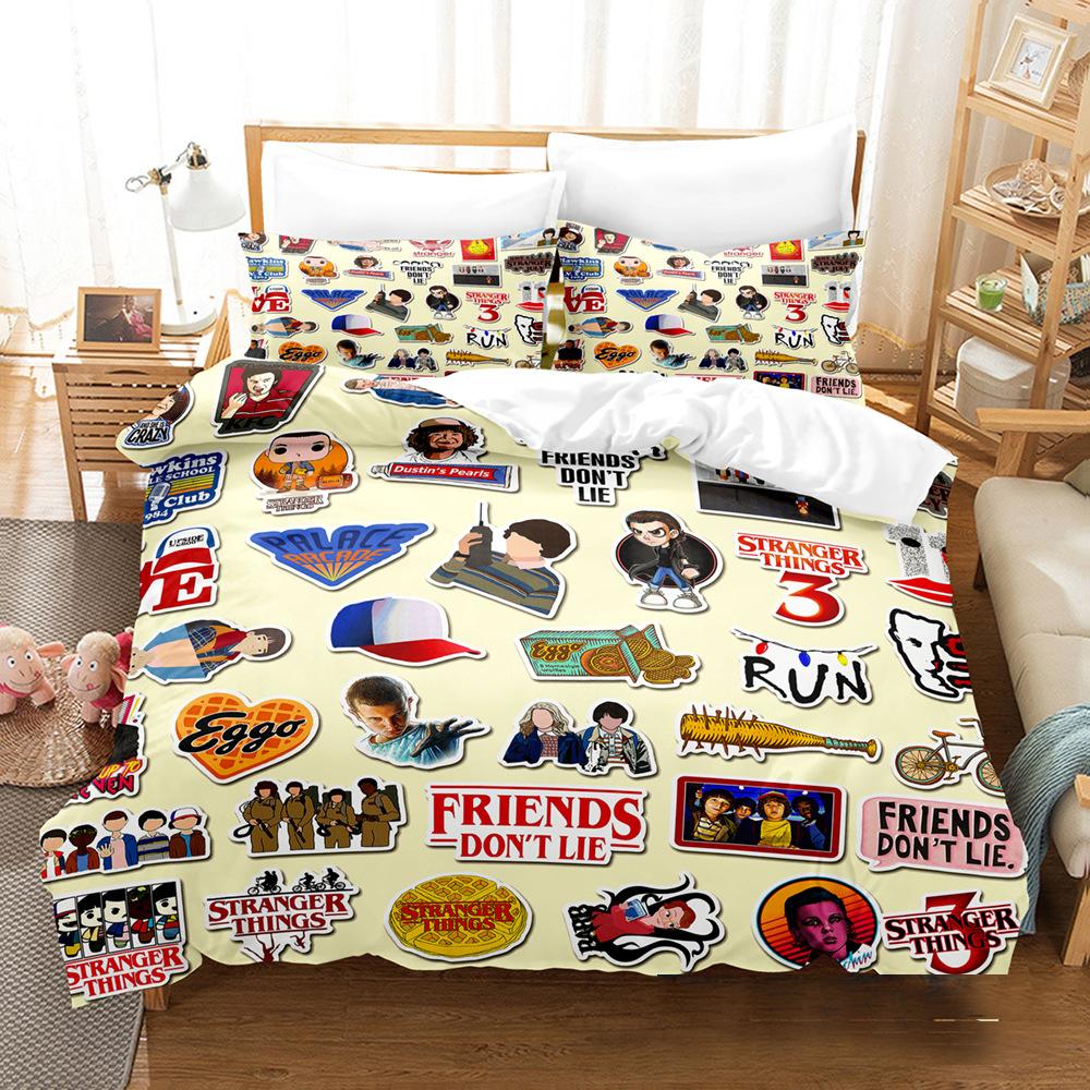 Friends Tv Show Comedy Style Bedding Set Boys Girls Twin Queen Size Duvet Cover Pillowcase Bed Kids Adult Home Textileextile