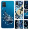 Ocean Whale Shark Phone Case for Samsung Galaxy A52 A32 A22 A12 A02S A50S A30S A10S Note 20 Ultra 10 Plus S10 A31 A20 A71 A72 Ga