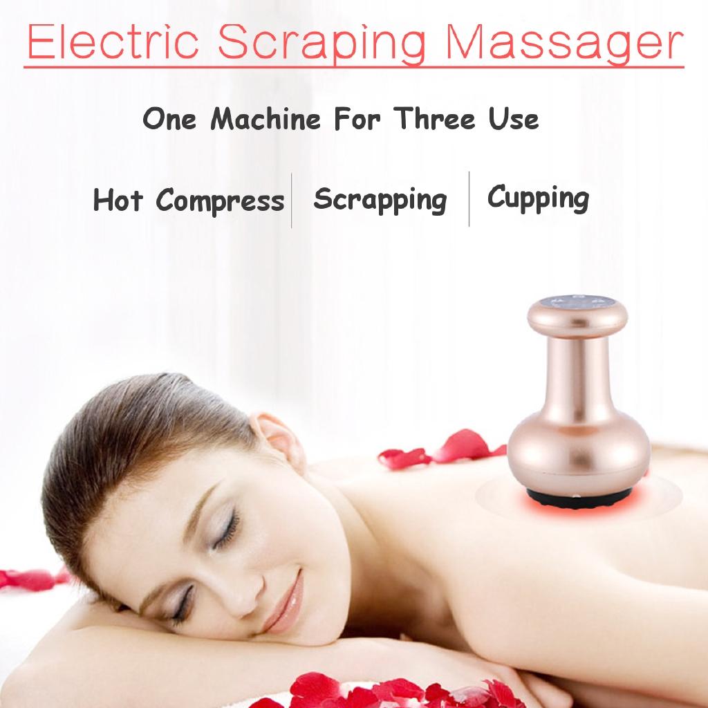 Elektrischer Schabemassagegerät Heizung Ganzkörpermassage Gua Sha Schaben Schröpfen Ausbaggern Schlankheitsmaschine