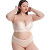 Large Size Strapless Bra Cross Non-slip Wrap Chest Seamless Gathered Women's Tube Top Large Chest Small Bra