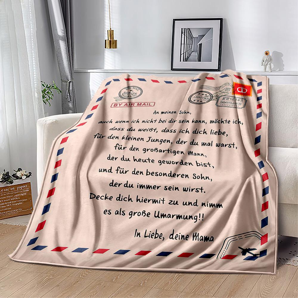 Love Letter To Son Blankets are suitable for living rooms,making them an ideal choice for outdoor travel and gifts.