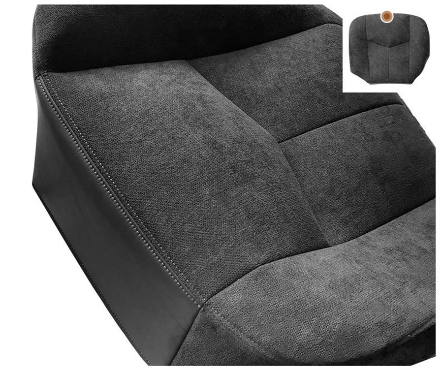 Dark Gray Cloth Driver Seat Bottom Cover for Toyota 2003-2006 Models