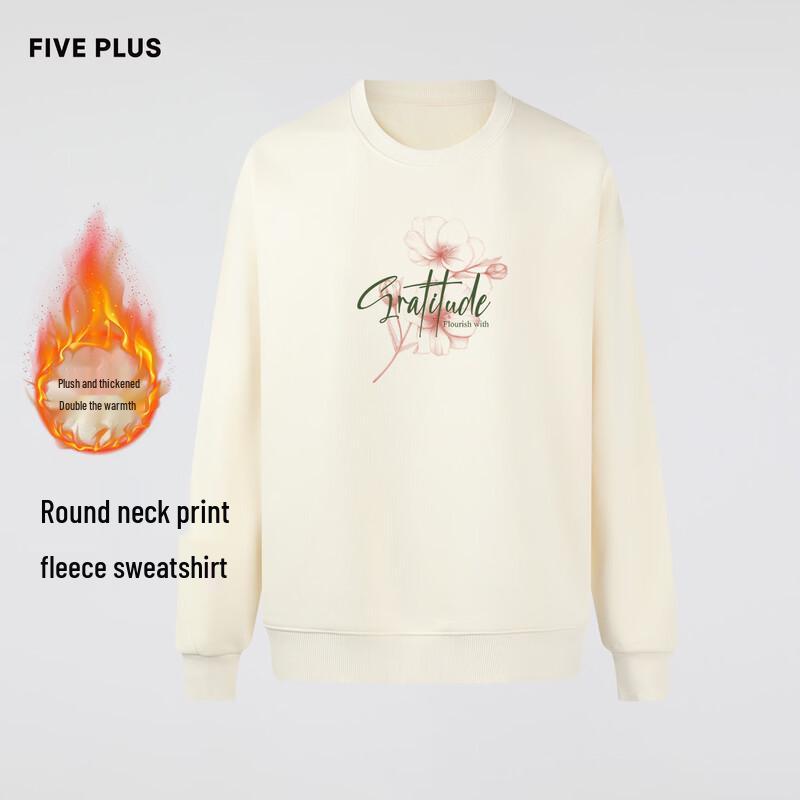 Женская толстовка с круглым вырезом и флисовой подкладкой FivePlus M