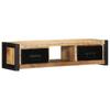 TV Cabinet 100x30x25 cm Rough Solid Mango Wood