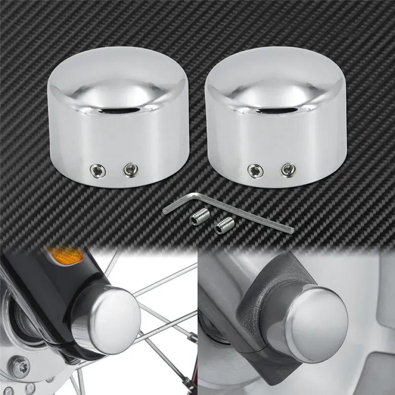Motorcycle Front Axle Nut Cover Cap Bolt Aluminum For Harley Touring Electra Glide Softail Dyna Street Bob Fat Bob Sportster XL