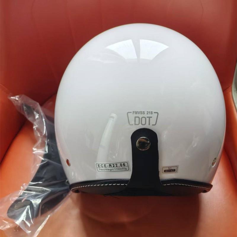 ECE 22.06 Certified Half Face Motorcycle Helmet Electric Scooter Riders Retro Style EPS Foam Unisex Adult Size S To XL