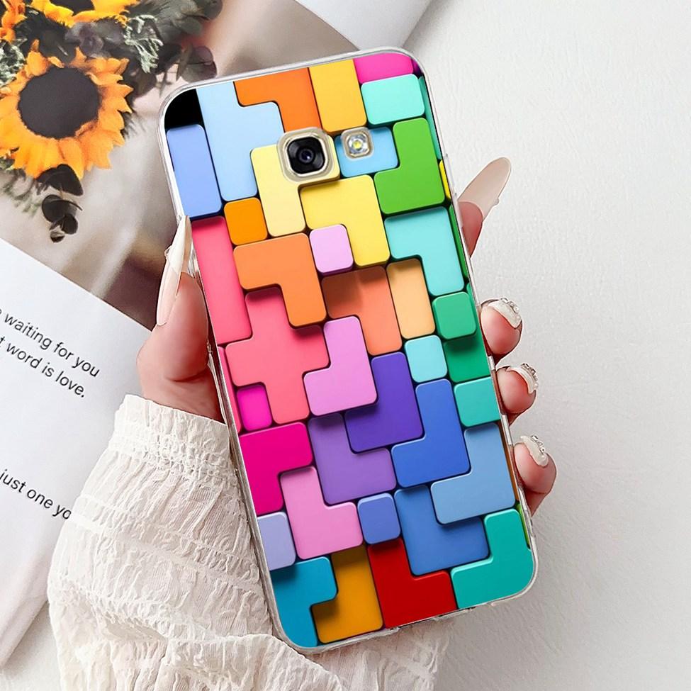 Clear For Samsung A5 2017 Case A520F Cute Cat Fashion Flower Funny Cool Painted Back Cover For Samsung Galaxy A5 2017 Phone Case