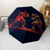 boxing Theme Automatic Umbrella, Lightweight & Portable, 8 Rib, Perfect for Outdoor Travel, Birthdays, Christmas, Gifts.