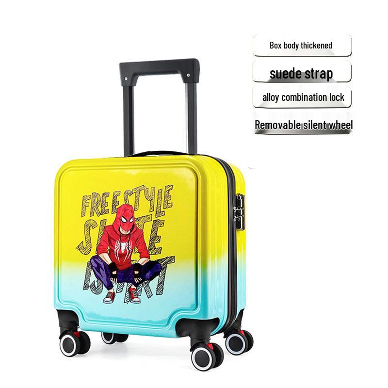 Children's Cartoon Trolley Suitcase with Universal Wheels - Ideal for Boys and Girls