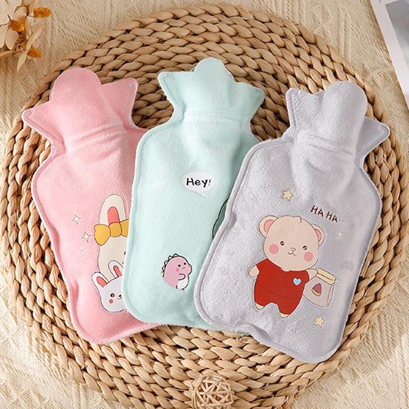 1Pc Kawaii 350Ml Plush Hand Warmer Cute Cartoon Girl Heart Y2K Carry-On Water-Filled  Water Bag Keep Warm