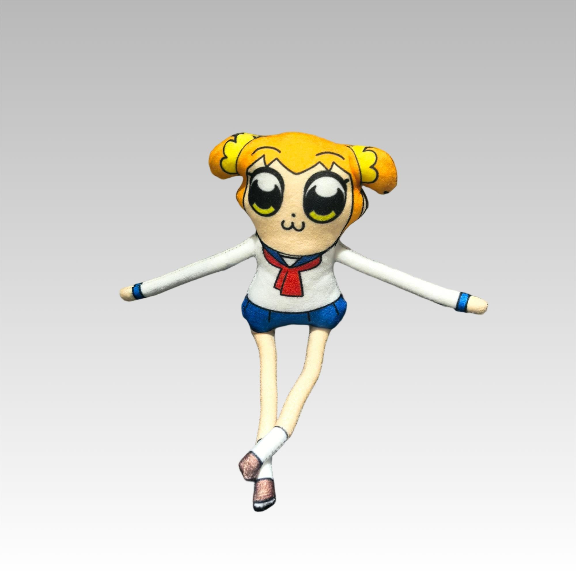 Spiel Pop Team Epic Popuko Pipimi Cosplay Plüschpuppen Handgefertigt Abstrakter Drahtskelett Stofftiere Halloween Requisiten Raumdekoration 28cm