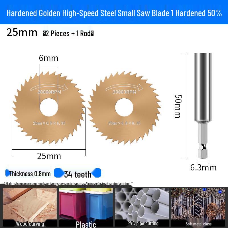 High-Speed Steel Mini Circular Saw Blade for Electric Drill and Grinder