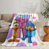 GUOYU Blanket PPOCOYO Throw Soft Flannel Throw Summer Blanket Lightweight Cozy Nap Blanket For Sofa Bed Travel