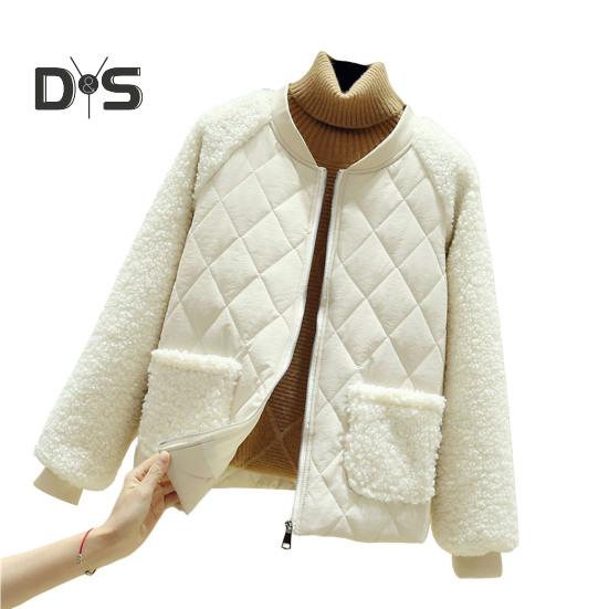 

Женское зимнее пальто с двойными карманами, флисовая лоскутная подкладка, толстый круглый вырез, длинные рукава, застежка-молния, теплая верхняя одежда для отдыха на открытом воздухе 2XL белый