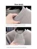 Woodpecker Men's Plus Velvet Thick Knit Sweater - Autumn/Winter Round Neck Long Sleeve Sable Velvet Warm Base Layer.