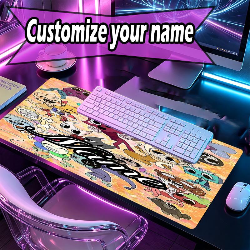 Kişiye Özel İsimli Dandy'nin Dünya Desenli Mouse Pad, Dizüstü Bilgisayar Masa Matı, Ev İçin Dekoratif Masa Matı Klavye Altlığı Hediye