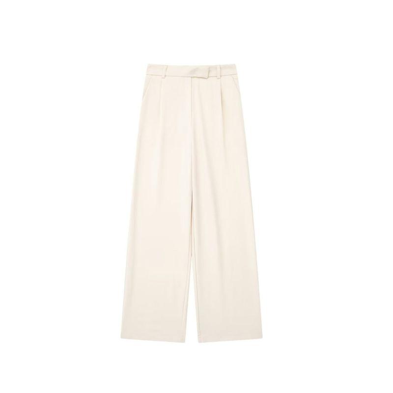 Za2024 Summer New Product Women's Clothes Casual All-Matching Straight Pleated High Waist Wide Leg Pants Pants 8372124 812