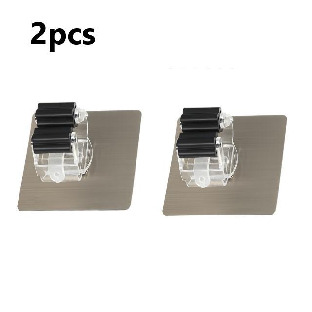 2/4pcs Wall Mounted Mop Organizer Holder Rack Brush Broom Hanger Hooks Housekeeper On Wall for Bathroom Kitchen Storage Hook