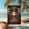 1PC Custom Name Barber Shop Vintage Style Beach Towel Highly Absorbent And Sand-Resistant Towel for Swimming, Pool, Yoga, And Travel Lightweight