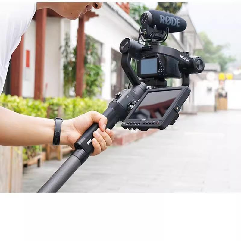 Asta di Estensione Gimbal Universale in Fibra di Carbonio per Ronin S, Zhiyun, Feiyu - Leggera, Portatile Selfie Stick