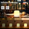 Touch Bedside Lamp LED Touch Bedside Lamp 3-Tone Light (Warm/White/Natural) with USB Charging, Soft Eye Protection, Portable Mini Night Light