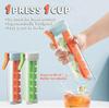 New Ice Cube Mold With One Hand, One Hand De-Icing Press Ice Tray Mold, Ice Cube Tray Cup, 6 Square Ice Cube Maker