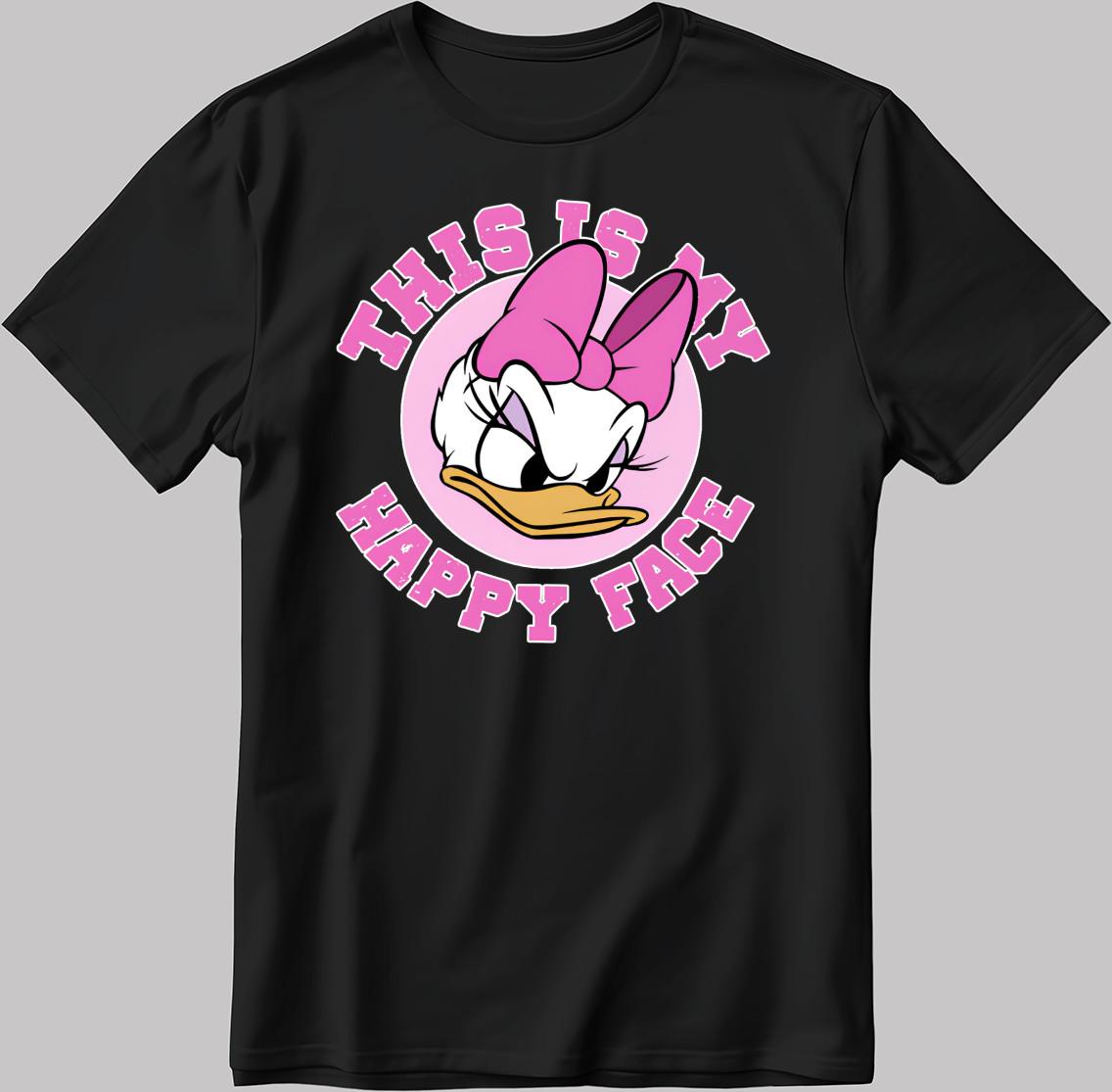 Disney Daisy Duck This is my Happy Face Men s / Women s T Shirt KA315 L