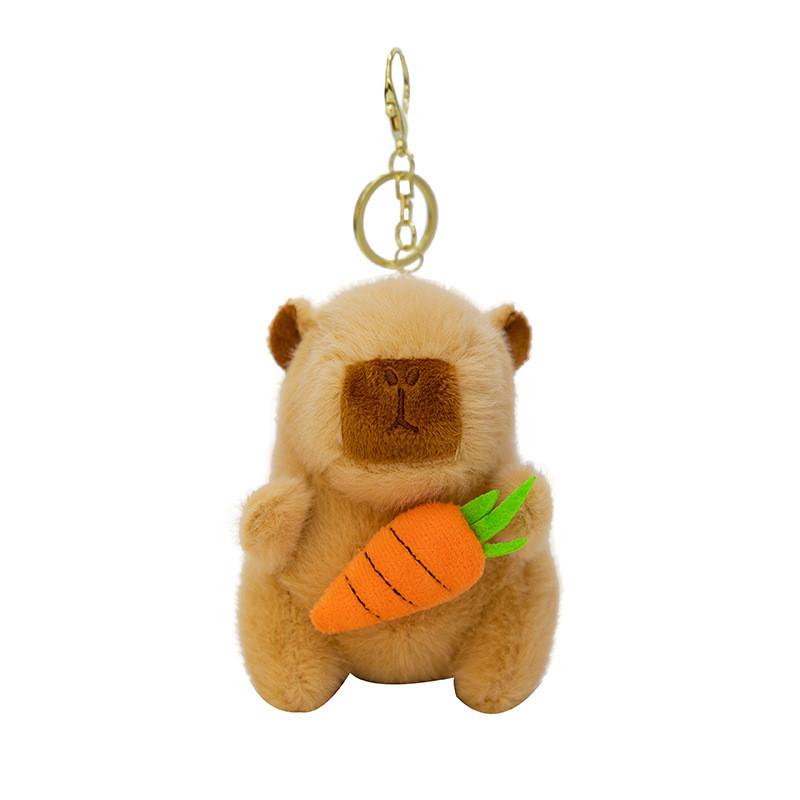 Toy Plush Capybara Keychain Accessory Figure Animal Pendant Gift Decoration