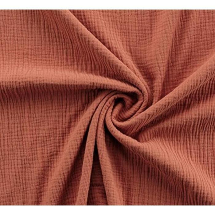 Bedding Set - LINEN PROMO - Alia - Cotton Gauze - 260x240cm - Terracotta