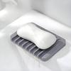 Square Creative Soap Dish, No-Drill Simple Drainage Holder for Waterless Storage