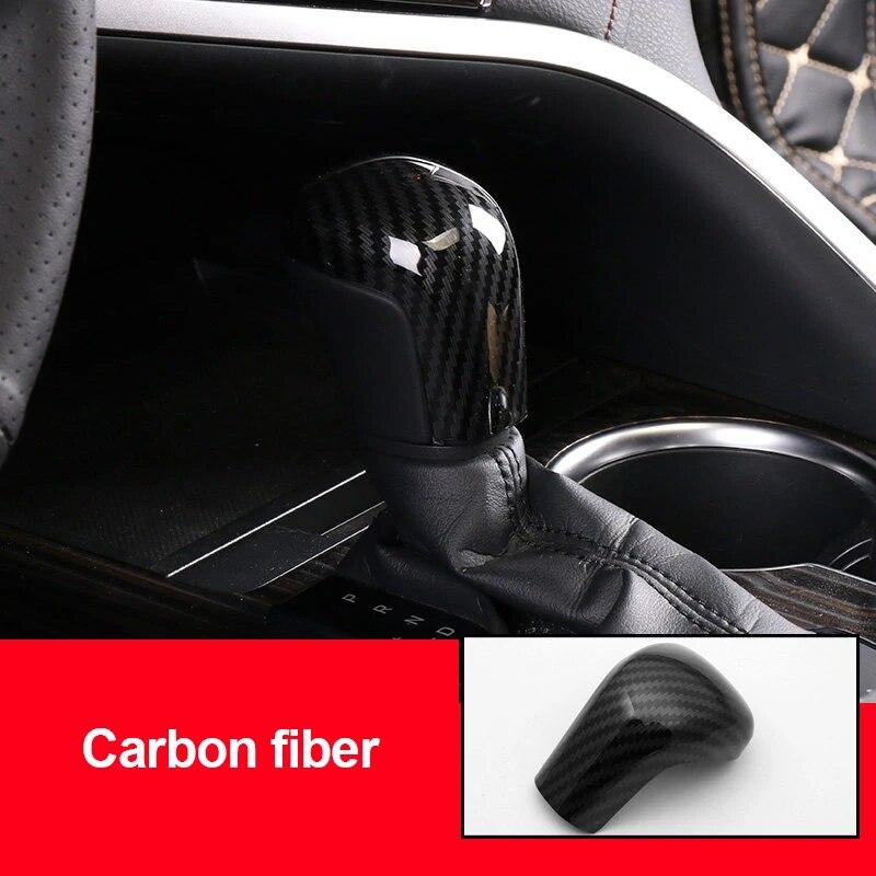 Carbon Fibe Gear Shift Knob Decoration Cover Sticker For Toyota Camry 8TH XV70 2018    Accessories
