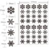 30pcs Electrostatic Wall Sticker White Snowflake Window Decal Christmas Snowflakes Sticker  New Year