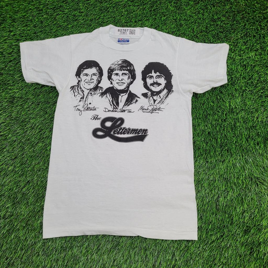 Vintage 80s The-Letterman Shirt XS 16x24 Pop-Trio
