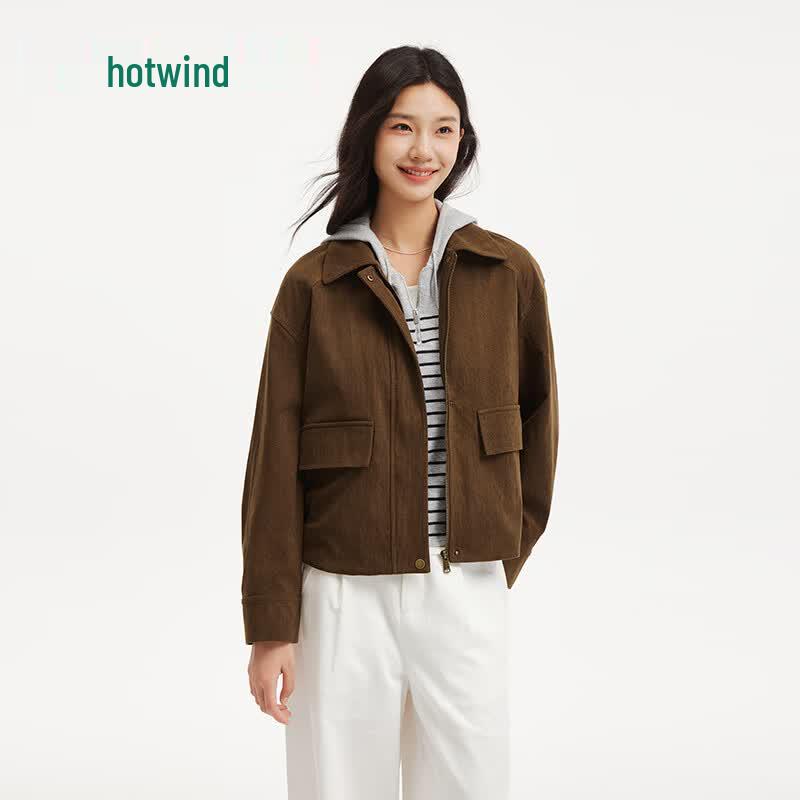 Hotwind Women's Corduroy Jacket F07W26712