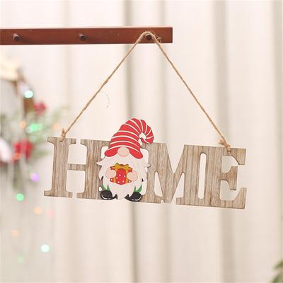 Christmas Welcome Door Hanger Door Decoration,Gnome Door Hanger Welcome Sign With Interchangeable Holiday Pieces For Gifts
