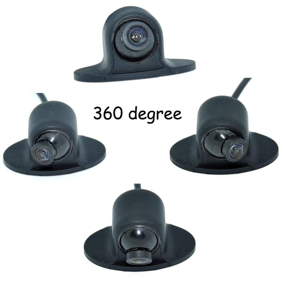 Câmera de Borracha IP68 Automática com Linha Guia de Imagem Normal Visão Noturna Grande Angular Lado Dianteiro e Câmera de Ré Wayfeng® Comutação Ultra-Pequena, Comutação Liga/Desliga,