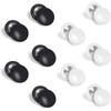 8/10 Pezzi Clip per Pettorale da Corsa Fermacorsie per Maratone per Corridori Portanumero di Gara Fissaggio Pettorale Magneti in Bianco e Nero