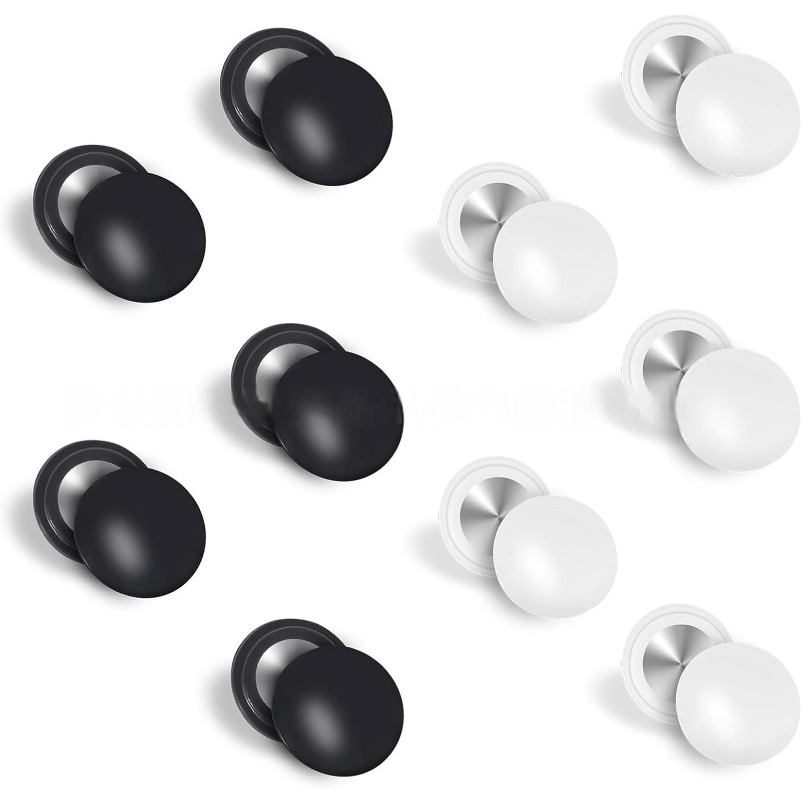 

8/10Pcs Running Bib Clips Marathons Bib Fasteners for Runners Race Number Holders Fixing Bib Magnets in White and Black B