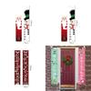 Festive Christmas Hanging Sign Banner Flag Xmas Party Outdoor Decoration